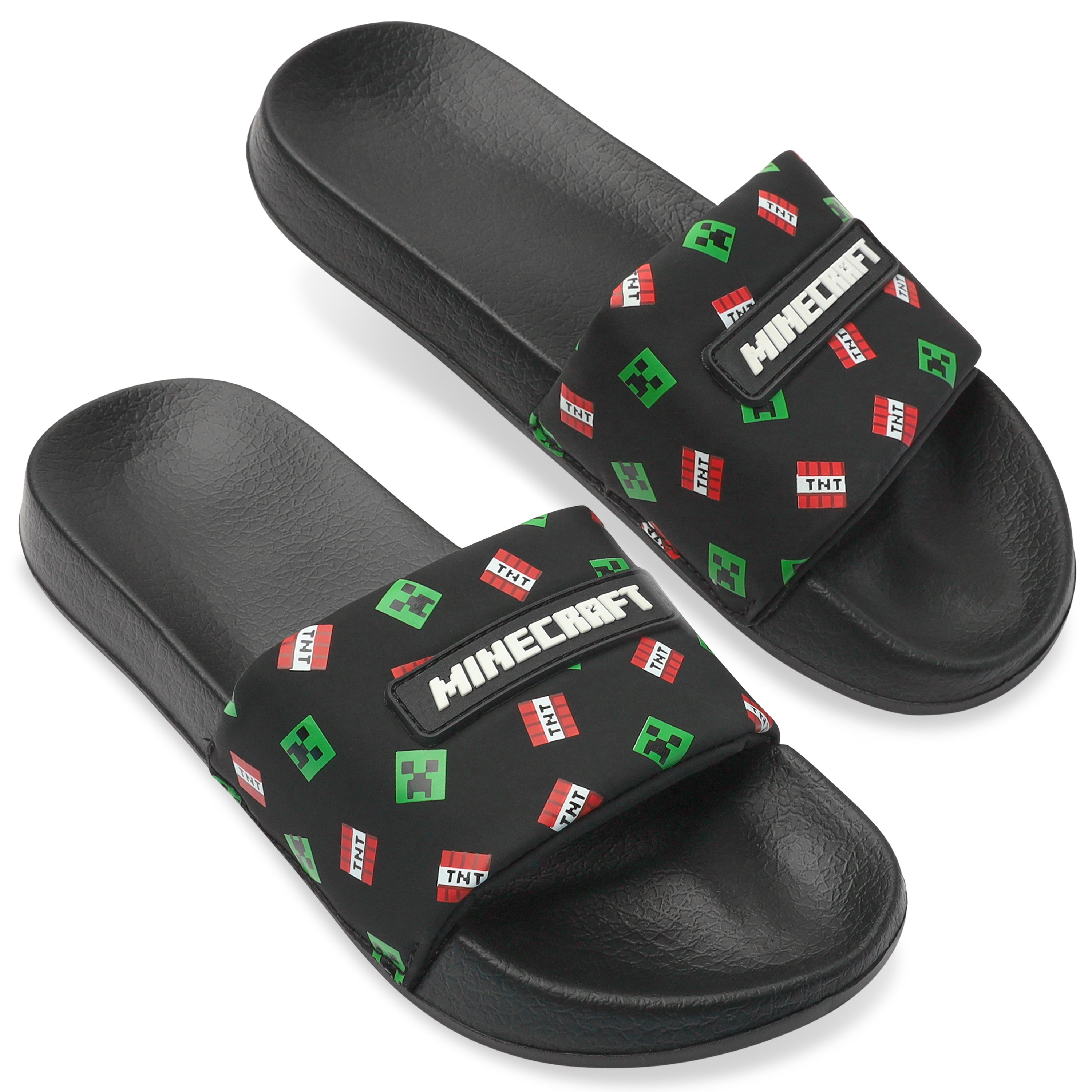 Minecraft Boys Sliders or Flip Flops for Beach and Pool - Boys Gifts - Get Trend
