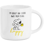 Peanuts Snoopy Coffee Cup Ceramic Mug Cute Cappuccino or Tea Cup for Women Teens Mum Wife Work Office Gifts for Women (White/Yellow Coffee, 400ml) - Get Trend