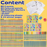 SONIC THE HEDGEHOG Art Set for Kids with 137 Pcs, Art Supplies - Gifts for Boys - Get Trend