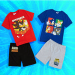 Get Trend Boys Pyjamas Set Short PJs Kids Lounge Set Nightwear Soft Summer Sleepwear Multipacks Available Gifts for Boys - Get Trend