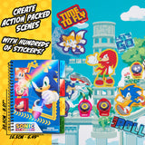 SONIC THE HEDGEHOG Sticker Book for Kids Teens Activity Book 28 Sticker Sheets Shadow Knuckles 400+ Collector Stickers for Scrapbooking Art Activity Set - Get Trend