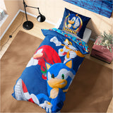 SONIC THE HEDGEHOG Duvet Cover and Pillowcase Set - Single Size - Get Trend