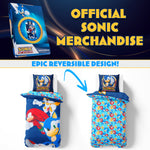 SONIC THE HEDGEHOG Duvet Cover and Pillowcase Set - Single Size - Get Trend