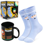 South Park Mug and Socks Gift Set, Calf Socks and 330ml Ceramic Coffee & Tea Mug - Get Trend