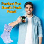 South Park Mug and Socks Gift Set, Calf Socks and 330ml Ceramic Coffee & Tea Mug - Get Trend