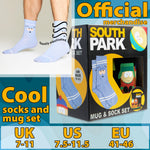 South Park Mug and Socks Gift Set, Calf Socks and 330ml Ceramic Coffee & Tea Mug - Get Trend