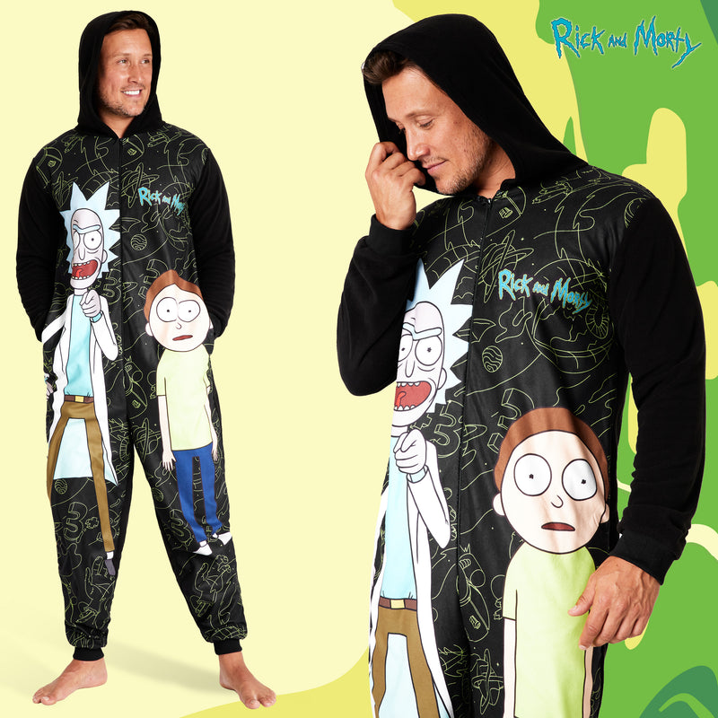 RICK AND MORTY Adult Onesie for Men - Multicolored - Get Trend