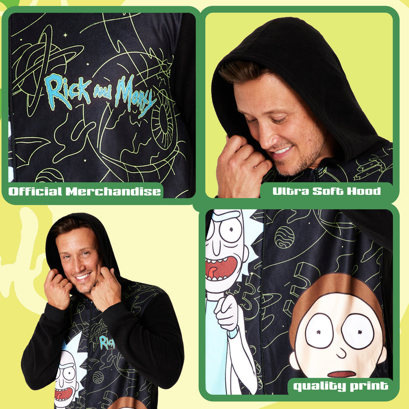 RICK AND MORTY Adult Onesie for Men - Multicolored - Get Trend