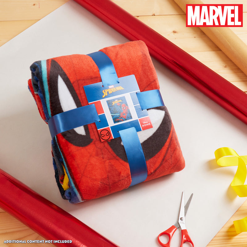 Marvel Spiderman Super Soft Fleece Blanket - Blue Spiderman - Get Trend