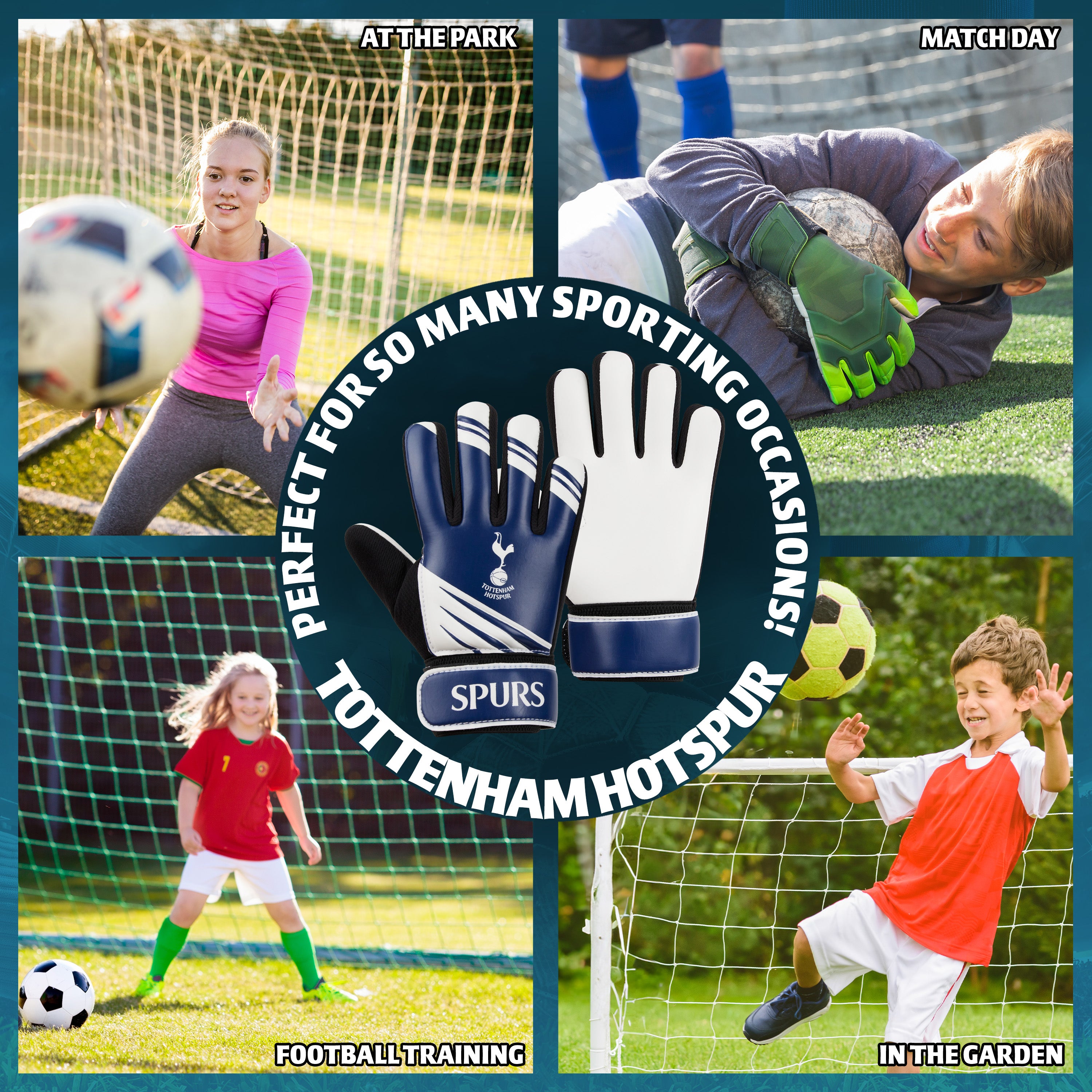 Tottenham Hotspur F.C. Goalkeeper Gloves for Kids - Size 7 - Get Trend