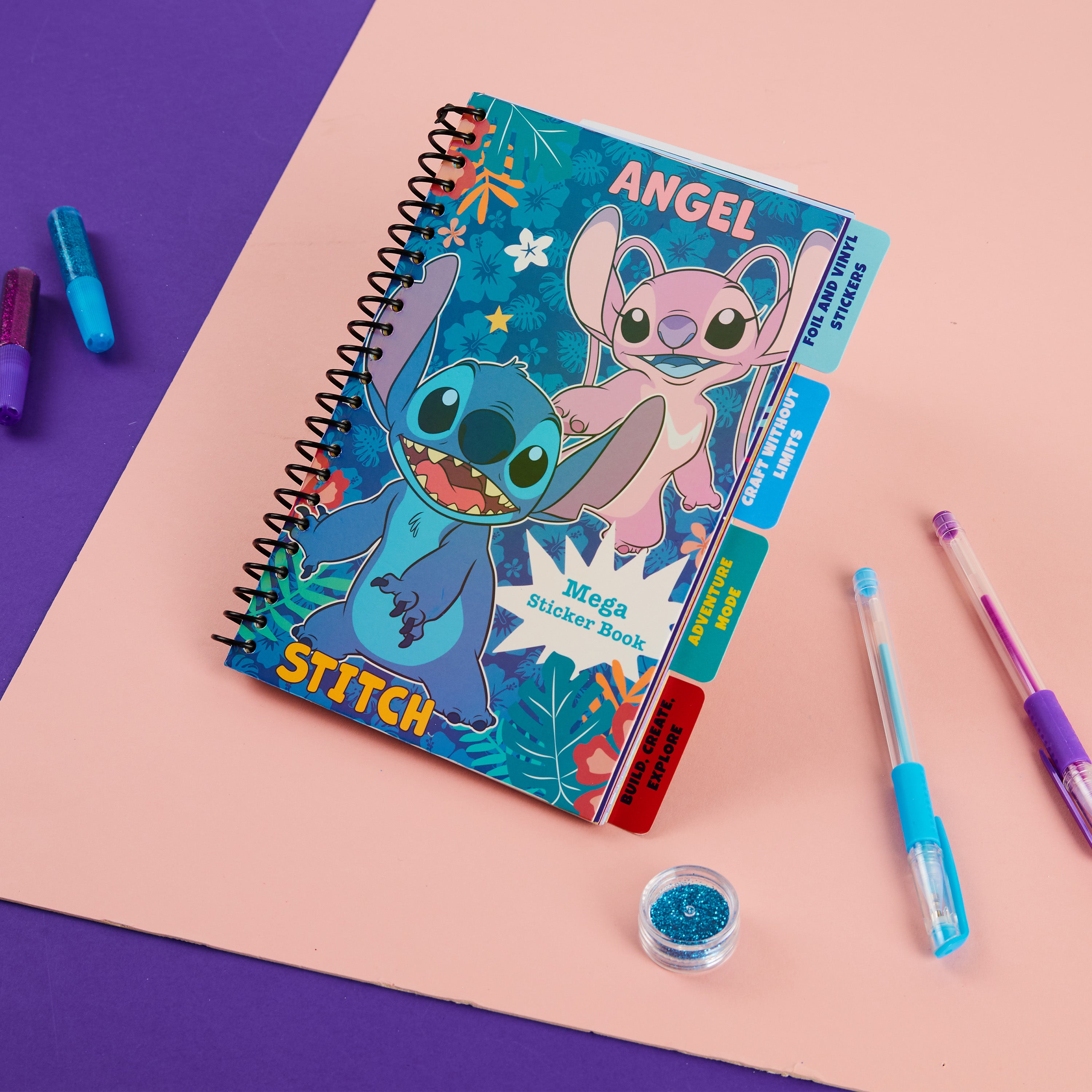 Disney Stitch Sticker Book for Kids with 28 Sticker Sheets Stickers for Scrapbooking - Get Trend