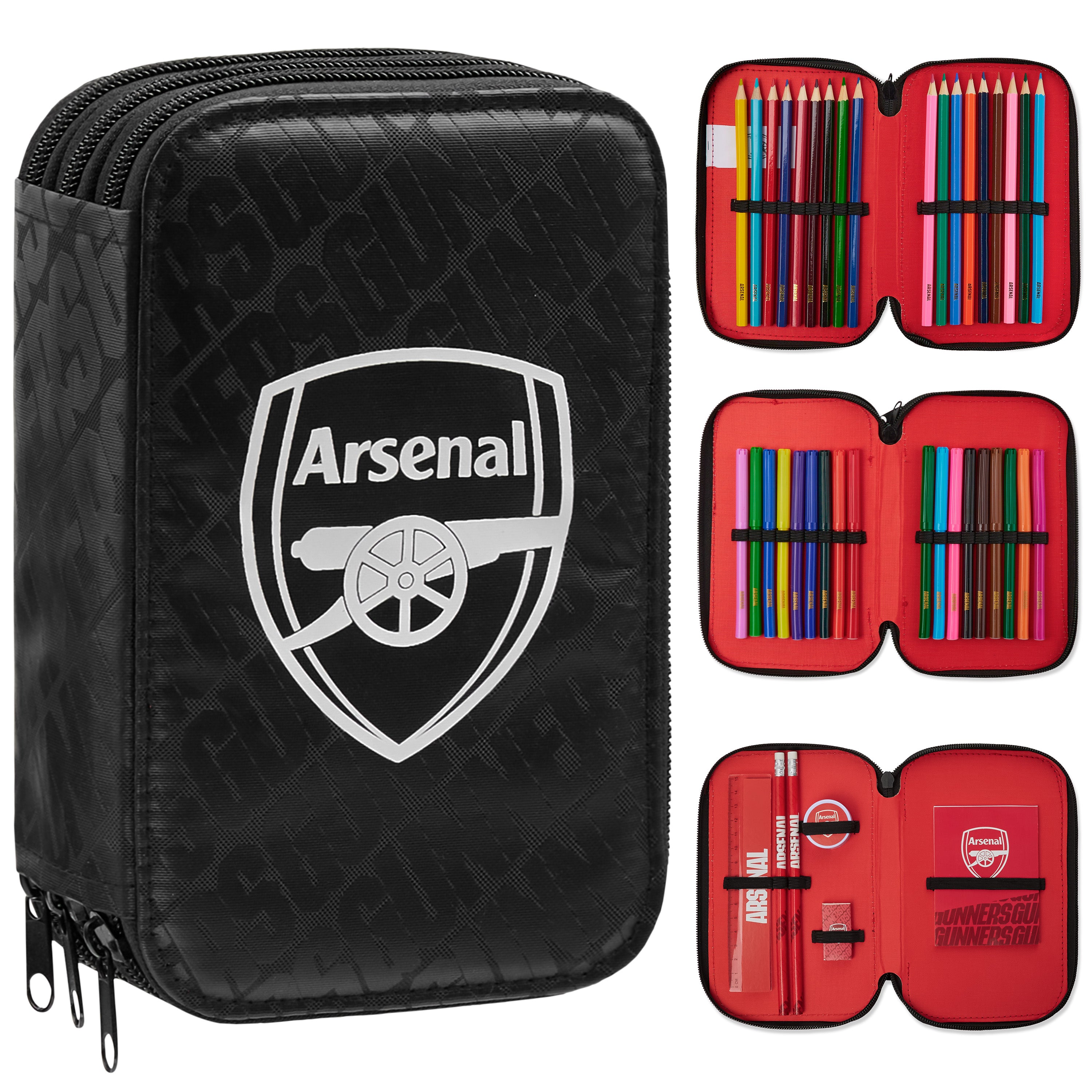 Arsenal F.C. Filled Pencil Case, Colouring and Stationery Set - School Supplies - Get Trend