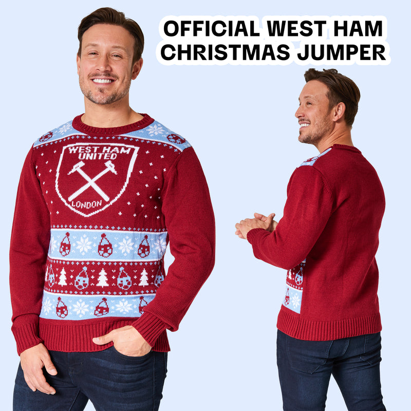 West Ham United FC Christmas Jumpers for Men - Get Trend