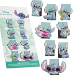 Disney Stitch Magnetic Bookmark Page Clip Pack of 8 - Stitch Gifts for Her (Blue 8 Pack) - Get Trend