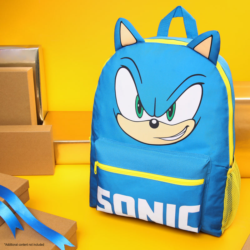 Sonic The Hedgehog School Bag Kids Backpack for Boys Blue, Kids Backpack - Get Trend