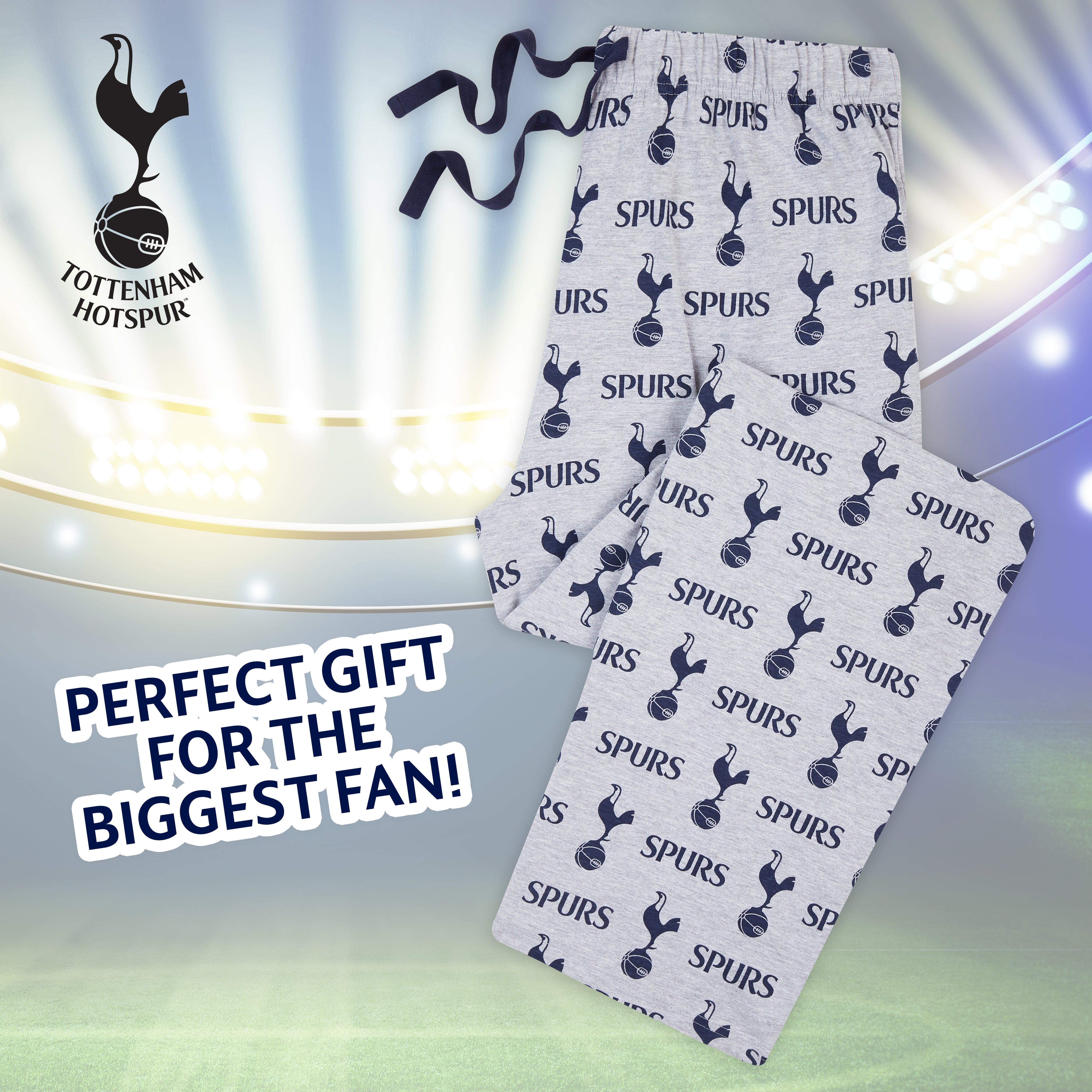 Tottenham Hotspur Mens Pyjama -Comfy Nightwear Bottoms for Men Teenagers Spurs Gifts - Get Trend
