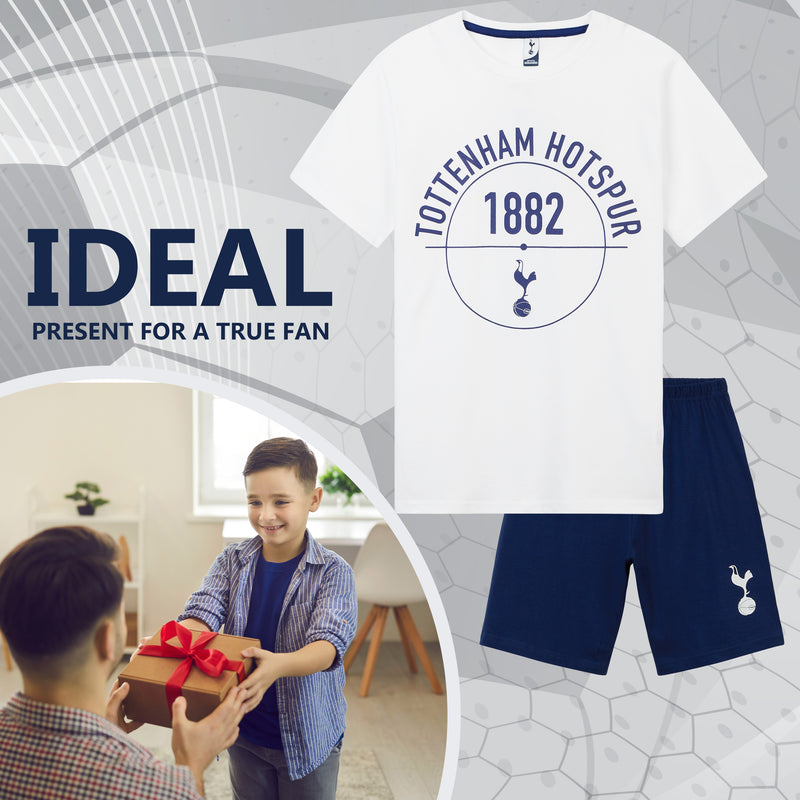 Tottenham Hotspur Boys Pyjamas Sets, Shorts & T-Shirt Nightwear for Boys - Get Trend
