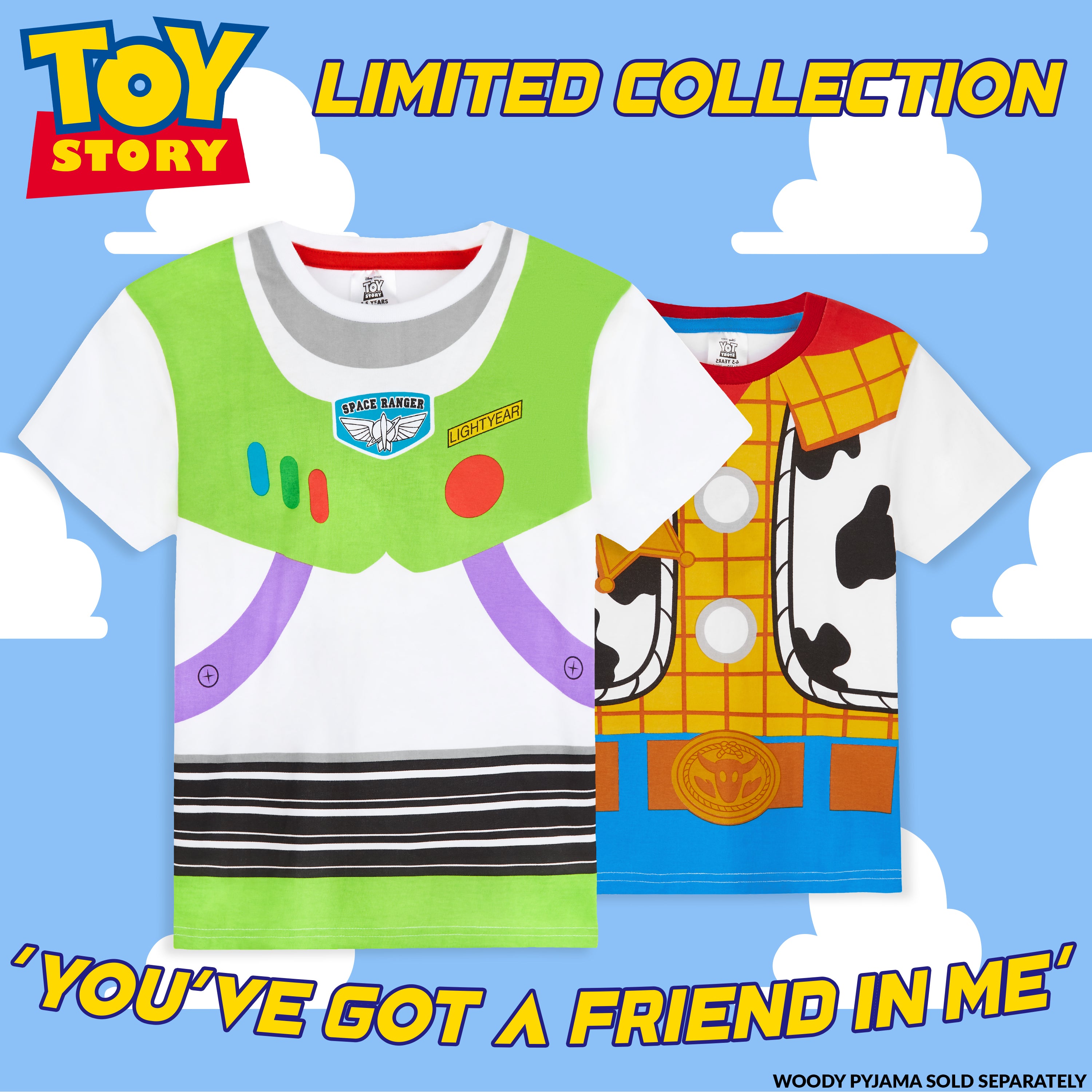 Toy Story Boys PJs, Buzz, Woody, Forky Set