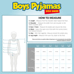 size guide Toy Story Boys PJs, Buzz, Woody, Forky Set