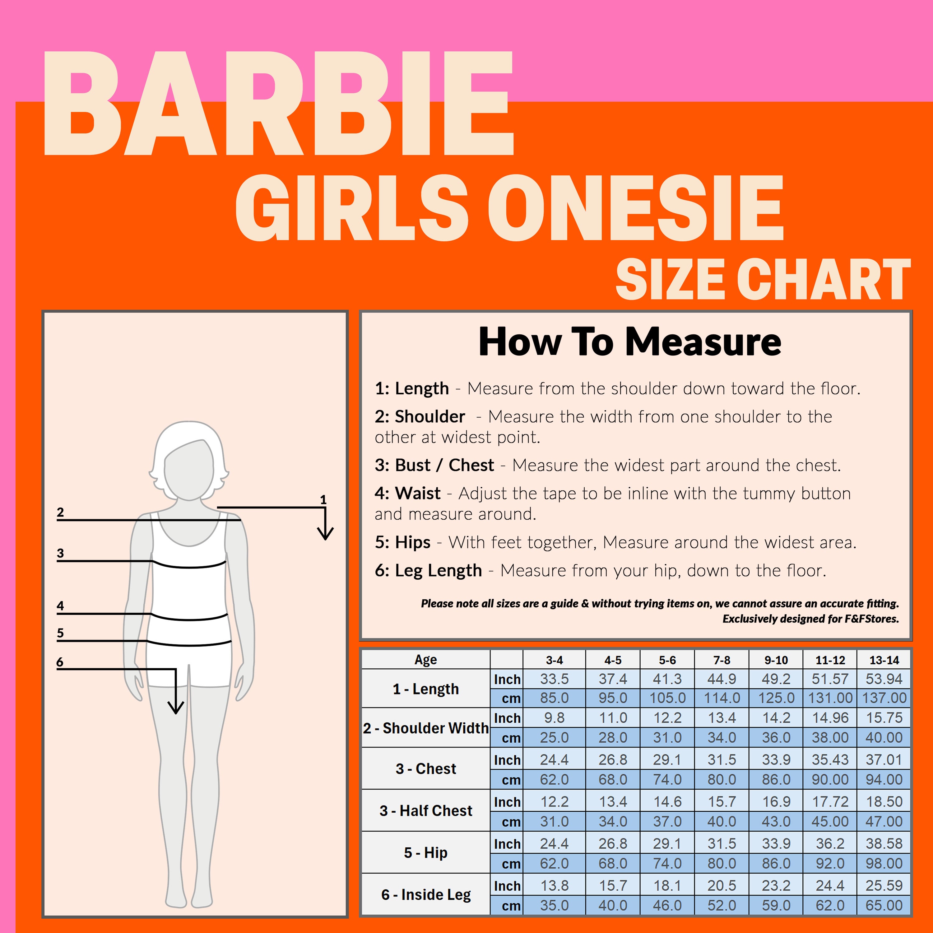 Barbie Girls & Teenagers Fleece Onesie with Hood, Cosy Loungewear -  Gifts for Girls - Get Trend