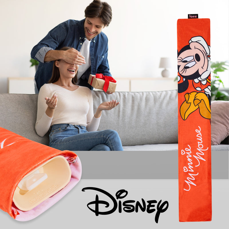 Disney Hot Water Bottle with Fleece Cover - Red Minnie - Get Trend