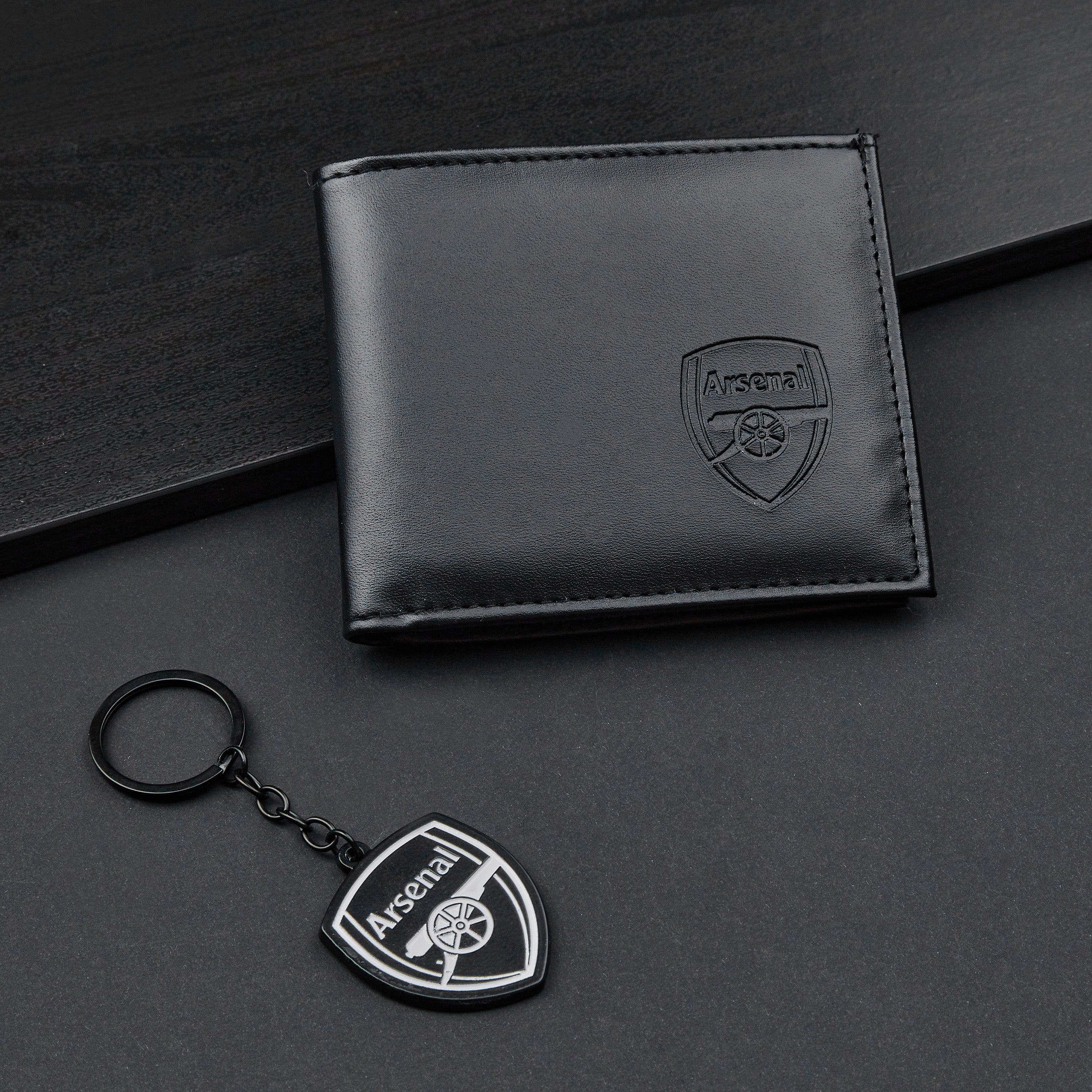 Arsenal F.C. Sports Fan Wallet Accessories Set with Card Slots & Coin Pocket. - Get Trend