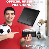 Arsenal F.C. Sports Fan Wallet Accessories Set with Card Slots & Coin Pocket. - Get Trend