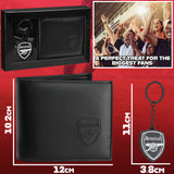 Arsenal F.C. Sports Fan Wallet Accessories Set with Card Slots & Coin Pocket. - Get Trend