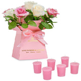 DECO EXPRESS Candle Bouquet Gift Set Box Women Christmas Rose for Birthdays Mother’s Day Valentine's Day Gift - Get Trend