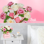 DECO EXPRESS Candle Bouquet Gift Set Box Women Christmas Rose for Birthdays Mother’s Day Valentine's Day Gift - Get Trend