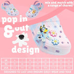 Bluey Clogs for Kids Toddlers Fun Garden Shoes Slip On with Shoe Charms - Get Trend