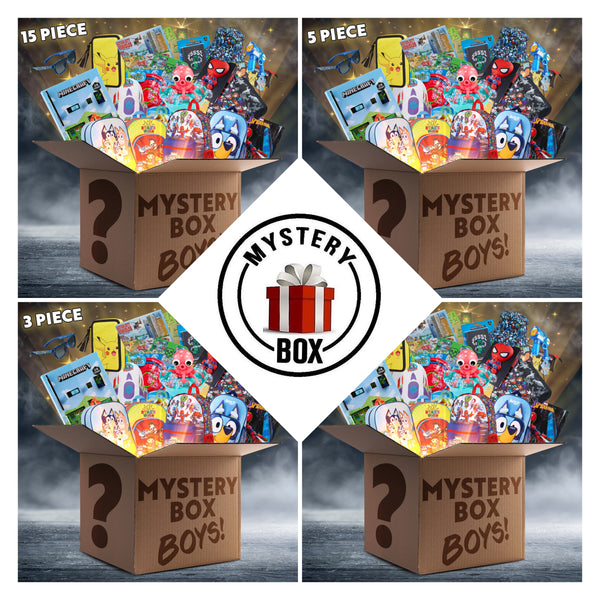 Mystery Box or Bag Sets for Boys - Assorted Branded Items Worth £40+ - Get Trend
