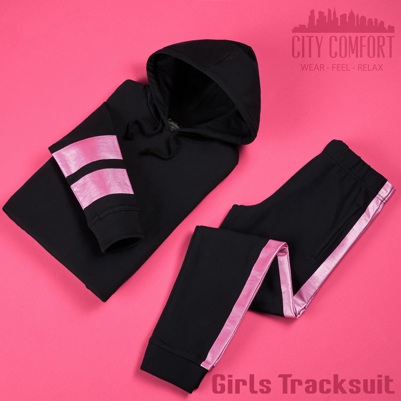 CityComfort Girls Tracksuit Set -HotPink- Tracksuit for Girls - Get Trend