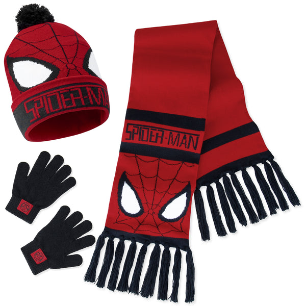 Marvel Beanie Hat Scarf and Gloves Set Kids, Avengers, Spiderman Gifts for Boys - Get Trend