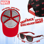 Marvel Baseball Cap and Kids Sunglasses for Boys - Spiderman - Get Trend