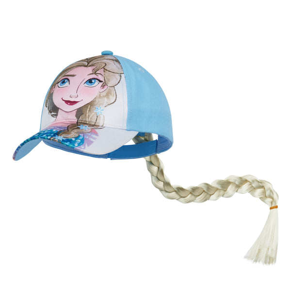 Disney Baseball Cap for Girls with Removable Plait - Elsa - Get Trend