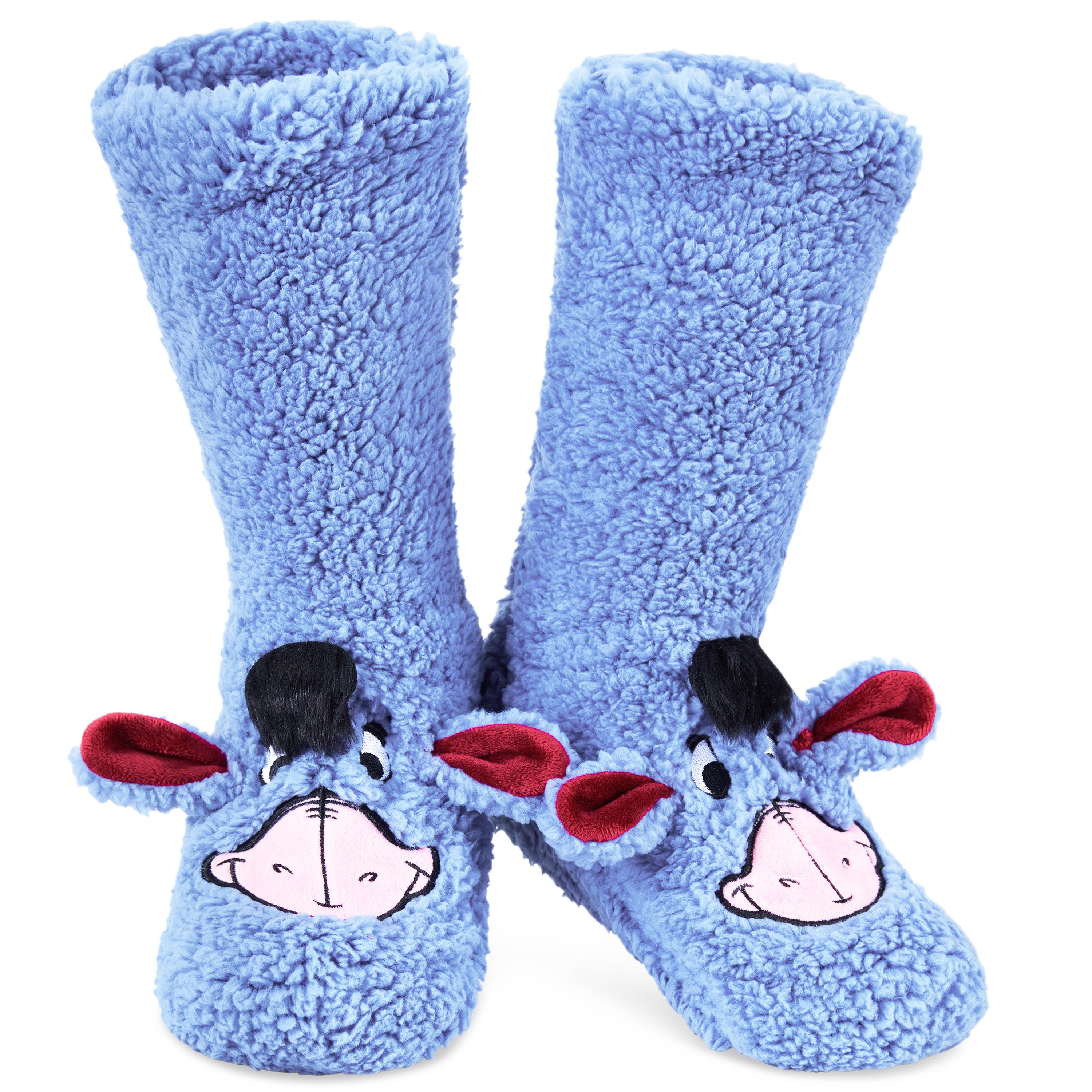 Disney Slipper Socks for Women Winter Fluffy Socks Warm - Eeyore