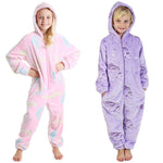 CityComfort Glow in The Dark Onesie Kids Onesies for Girls Rainbow Unicorn Pyjamas - Get Trend