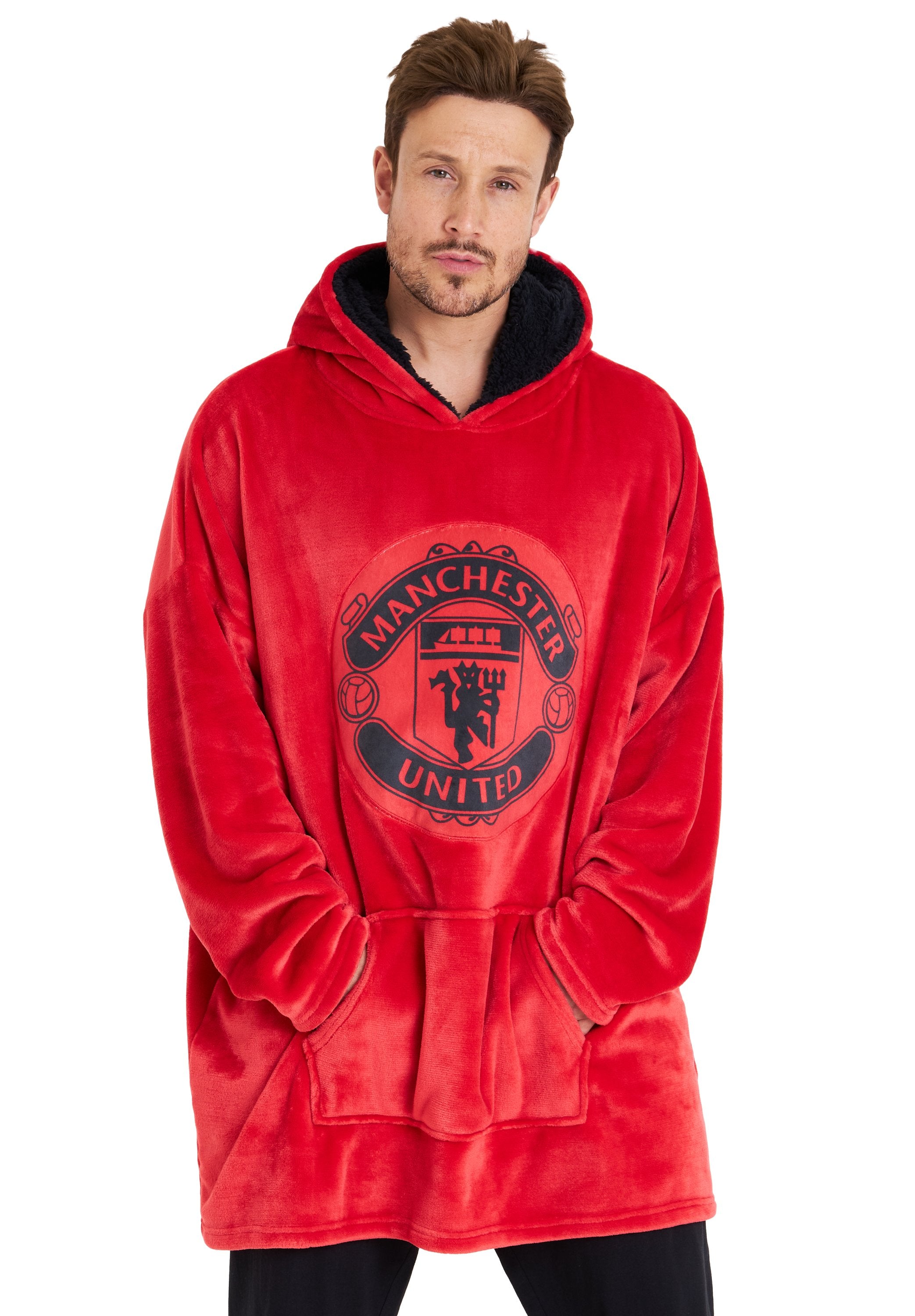 ManchesterUnited F.C. Oversized Hoodie Blanket For Men, Man U Football Gifts 5056225483741 | UK ManchesterUnited F.C. Oversized Hoodie Blanket For Men, Man U Football Gifts 5056225483741 | UK