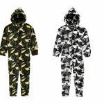 CityComfort Kids Onesie,All in One Pyjamas,Soft Fleece Zip Up Jumpsuit for Kids - Get Trend