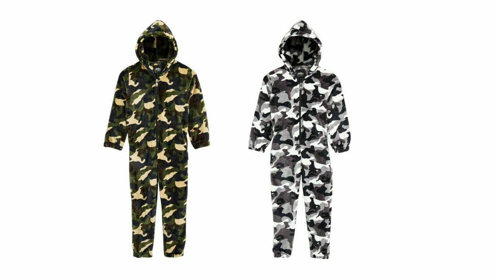CityComfort Kids Onesie,All in One Pyjamas,Soft Fleece Zip Up Jumpsuit for Kids - Get Trend