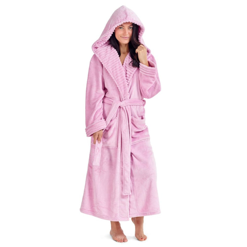 Citycomfort Fluffy Super Soft Hooded Dressing Gown for Women Dressing Gown Citycomfort £26.49