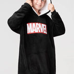 Marvel Blanket Hoodie for Kids - Black - Get Trend