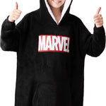 Marvel Blanket Hoodie for Kids - Black - Get Trend