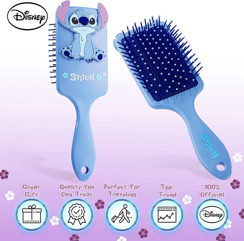 Disney Lilo and Stitch Hair Brush with 3D Stitch, Gifts for Girls, Ladies - Get Trend