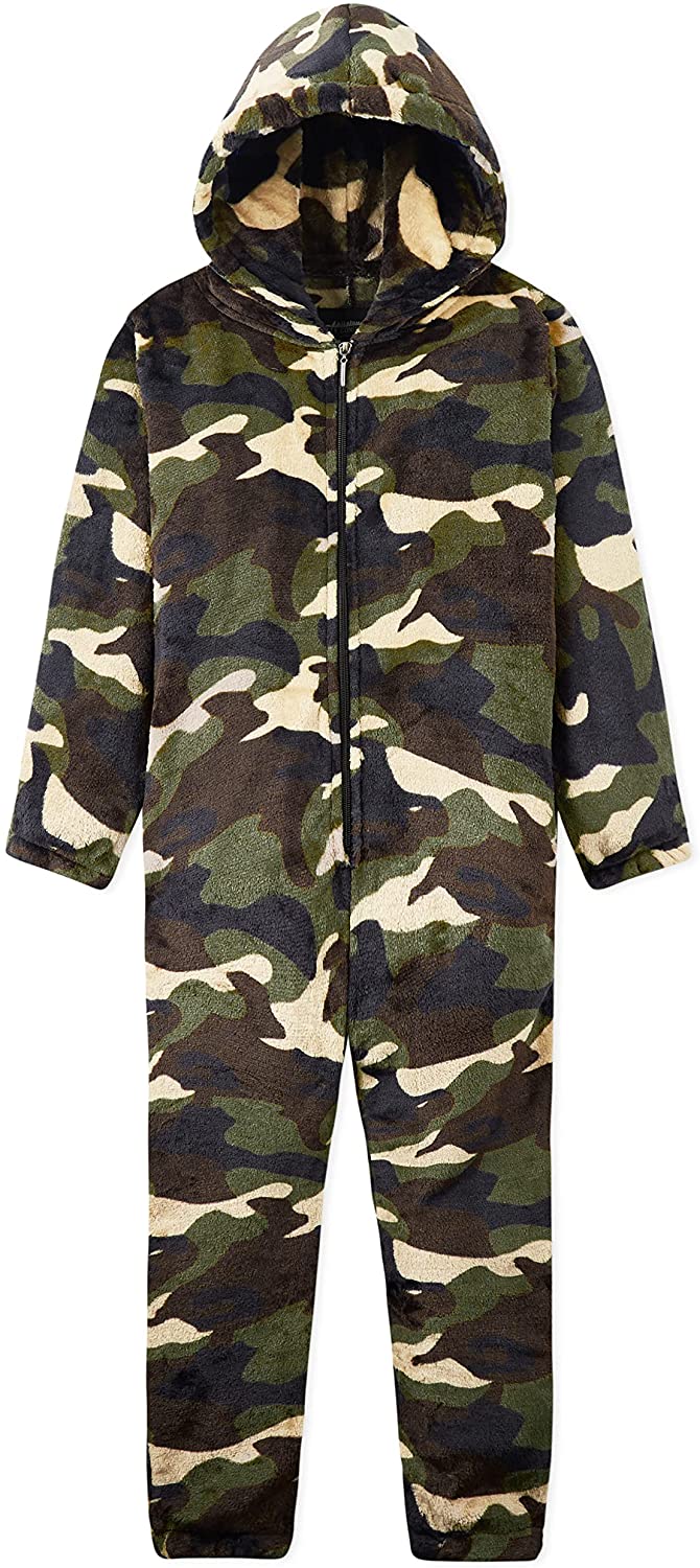 CityComfort Kids Onesie,All in One Pyjamas,Soft Fleece Zip Up Jumpsuit for Kids - Get Trend