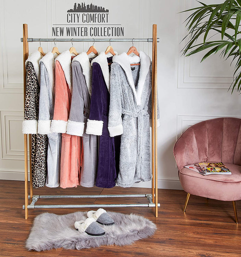 CityComfort Super Soft Fleece Luxurious Fluffy Dressing Gown for Women - Get Trend