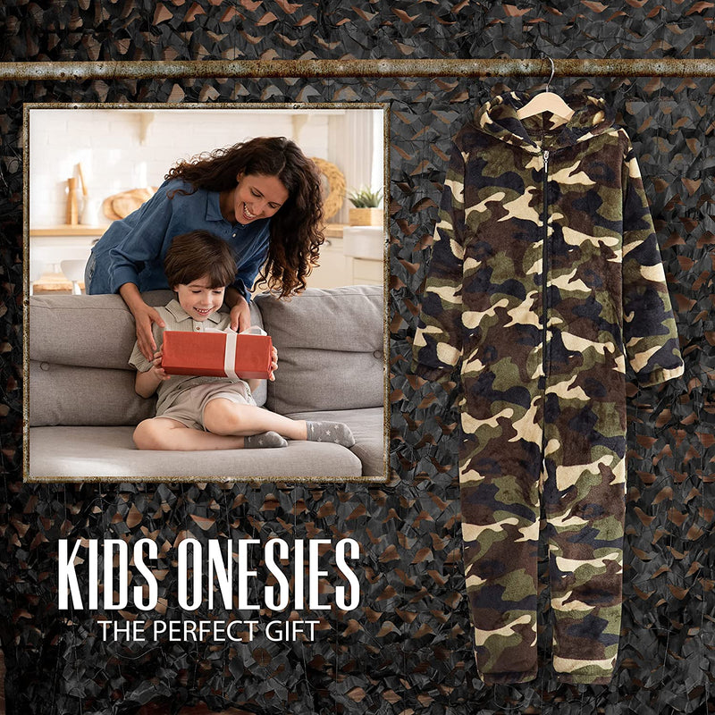 CityComfort Kids Onesie,All in One Pyjamas,Soft Fleece Zip Up Jumpsuit for Kids - Get Trend