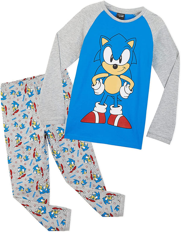 Sonic The Hedgehog Boys Pyjamas Long Sleeve Kids PJs Loungewear Gifts for Gamers - Get Trend