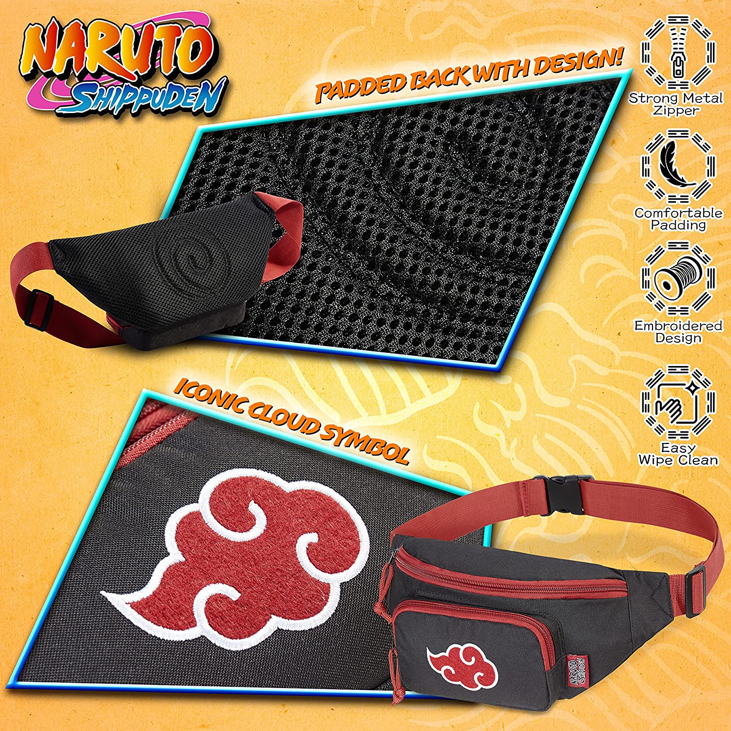 Naruto Bum Bag for Boys - Waist Bag for Kids - Get Trend